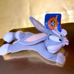 WARNER BROS LOONEY TUNES NWT VTG 1997 BUGS BUNNY PLUSH WITH PLASTIC EYES & NOSE